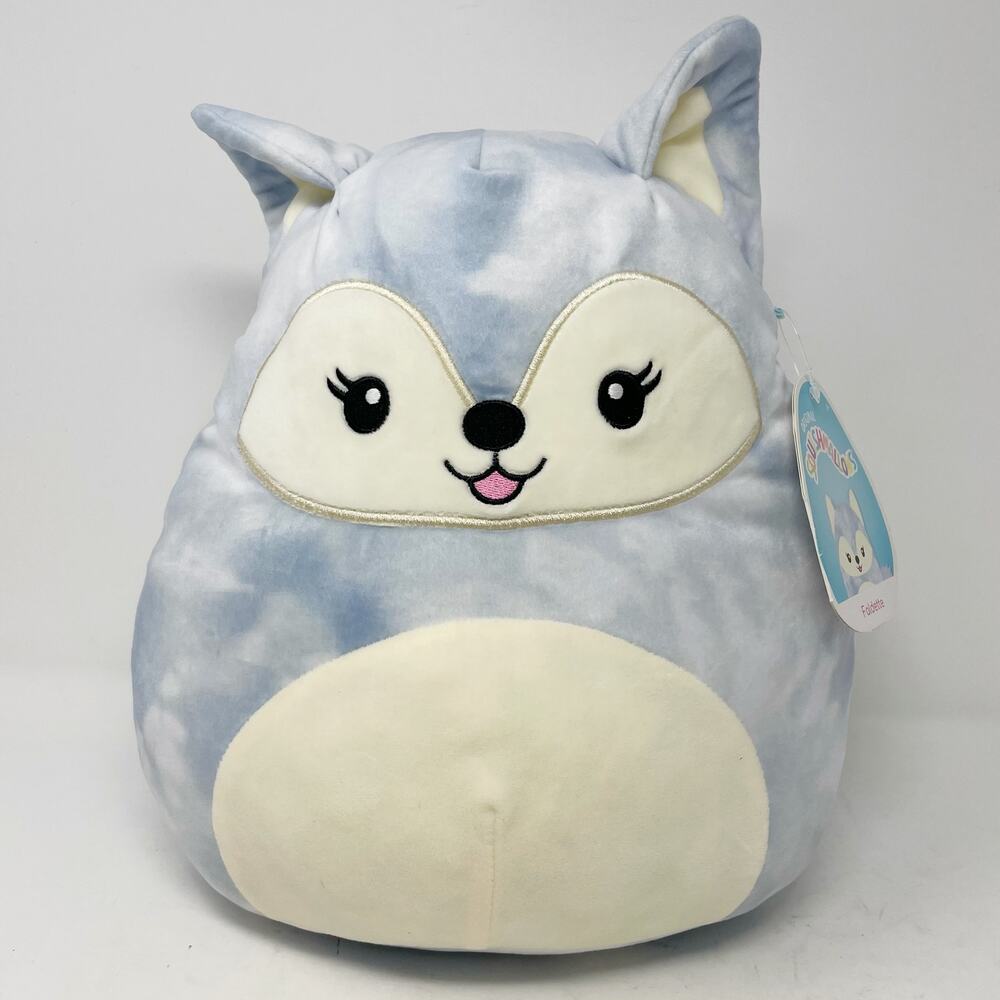 Squishmallows Blue Faldette Fox Plush Stuffed Animal 12"
